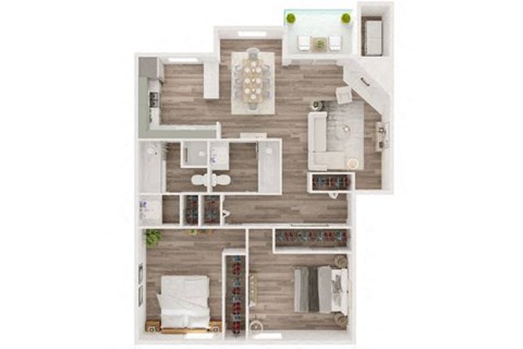 2 bedroom 2 bathroom at Water Ridge Apartments, Irving